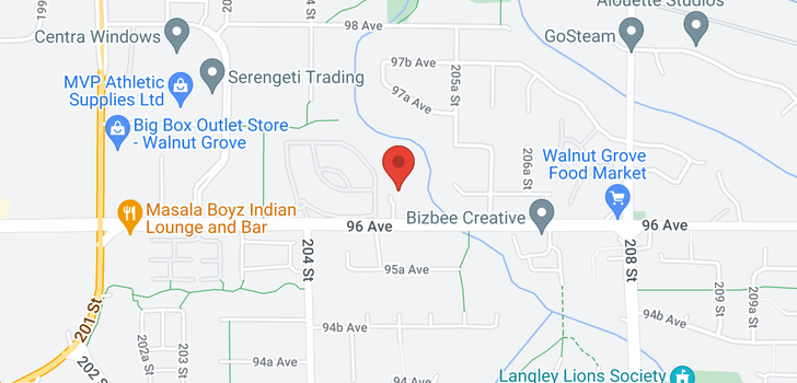 map of 3 20543 96 AVENUE